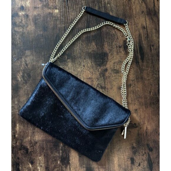 RARE-Henri Bendel Cowhide leather envelope Crossbody  NWOT - Picture 4 of 16
